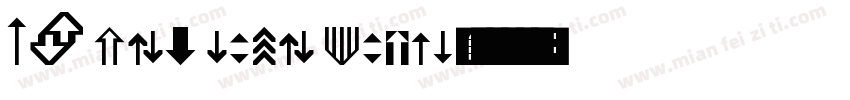 Up and Down Rough字体转换